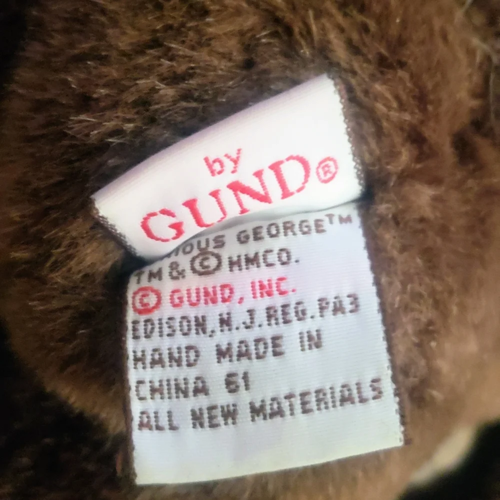 Curious George Bend and Pose by Gund Vintage y2k